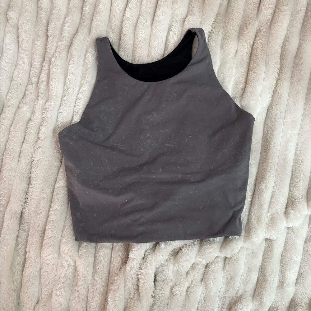 Gray Women's workout Tank Top